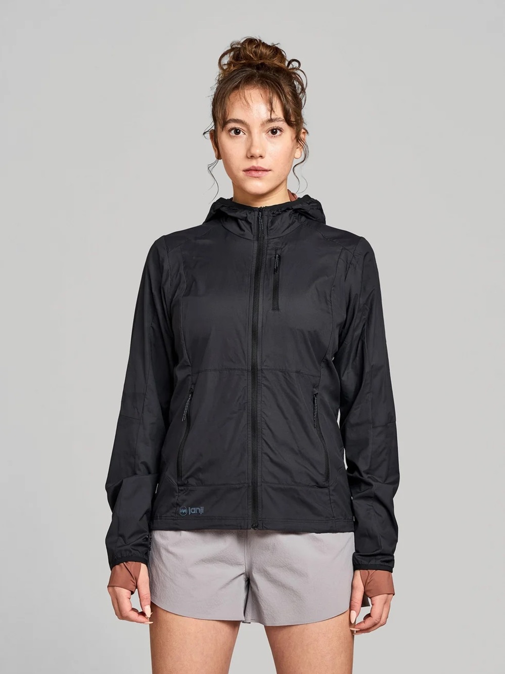 Janji Lightweight Black Zephyrunner Windbreaker & Shell